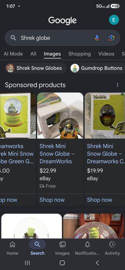 Shrek and donkey mini globes