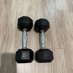 10lbs Hex Dumbbells