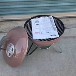 Weber 14" Mocha Smokey Joe Kettle Bbq Grill 