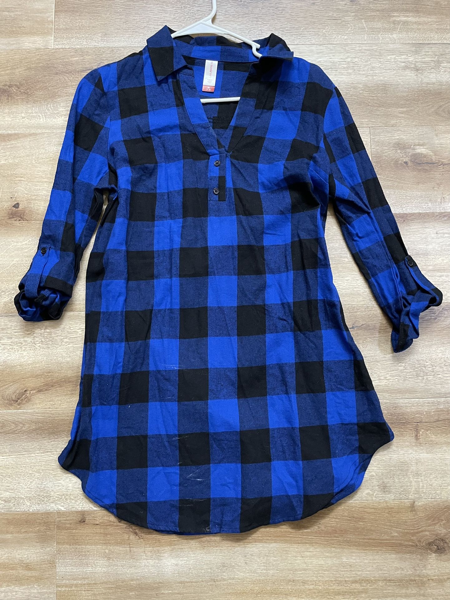 Blue Plaid Shirt