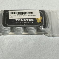 4 Pack [ MFi Certified ] iPhone Charger (4x 1m/3.2ft Cord) Long Lightning to USB