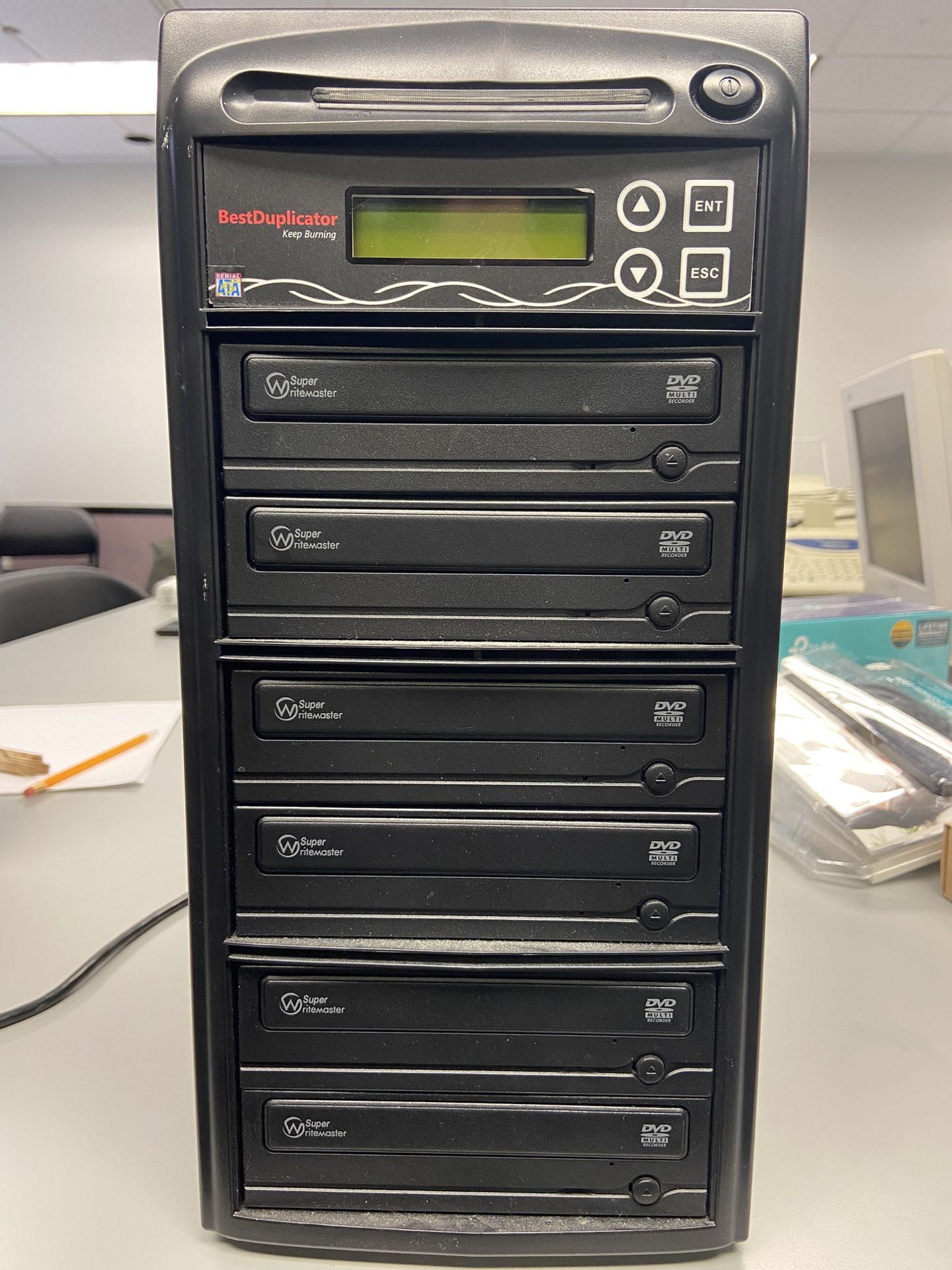 Best Duplicator Super Writemaster 1 to 6 Target 8x SATA DVD Duplicator/Burner