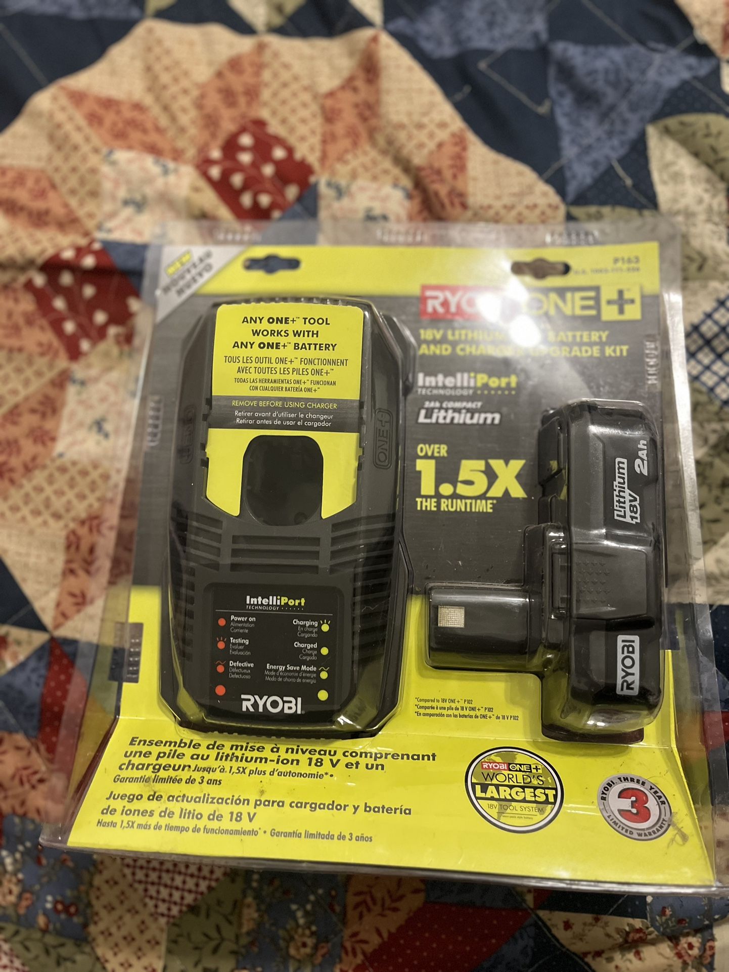 ryobi one + 18v lithium-ion battery and charger upgrade kit