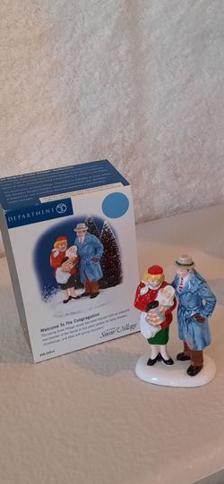 Christmas. Welcome to the congregation. A couple with baby.