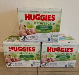 Huggies Natural Care Box Wipes for $12 per box
