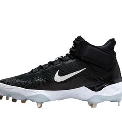 Nike Alpha Huarache Elite 4 Mid Mens Metal Baseball Cleats DJ6520-001 Sz 7 NEW