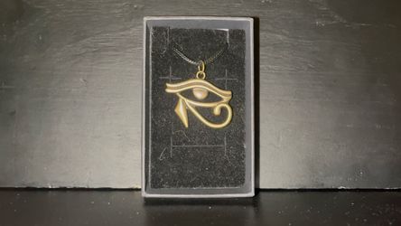 Eye of Horus Gold-Tone Pendant Necklace