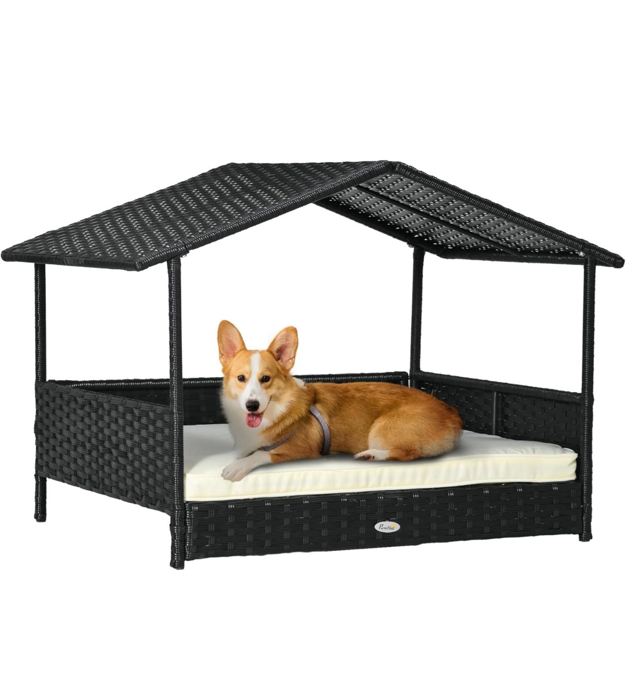 Super Cute Outdoor Pet Lounge With Shade Navy Cushion New In Box