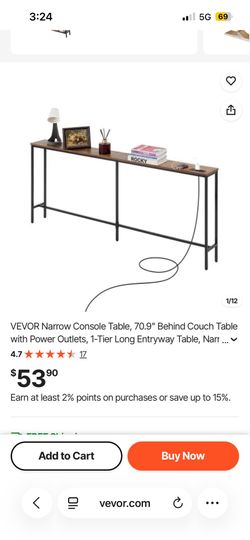 Vevor Narrow Table