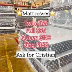 New Mattresses  Twin mattress Full mattress Queen mattress  King mattress  Colchones nuevos  Beds 