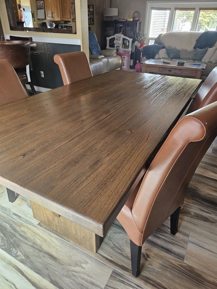 Solid Wood Dining Table- 39 In X 76 In