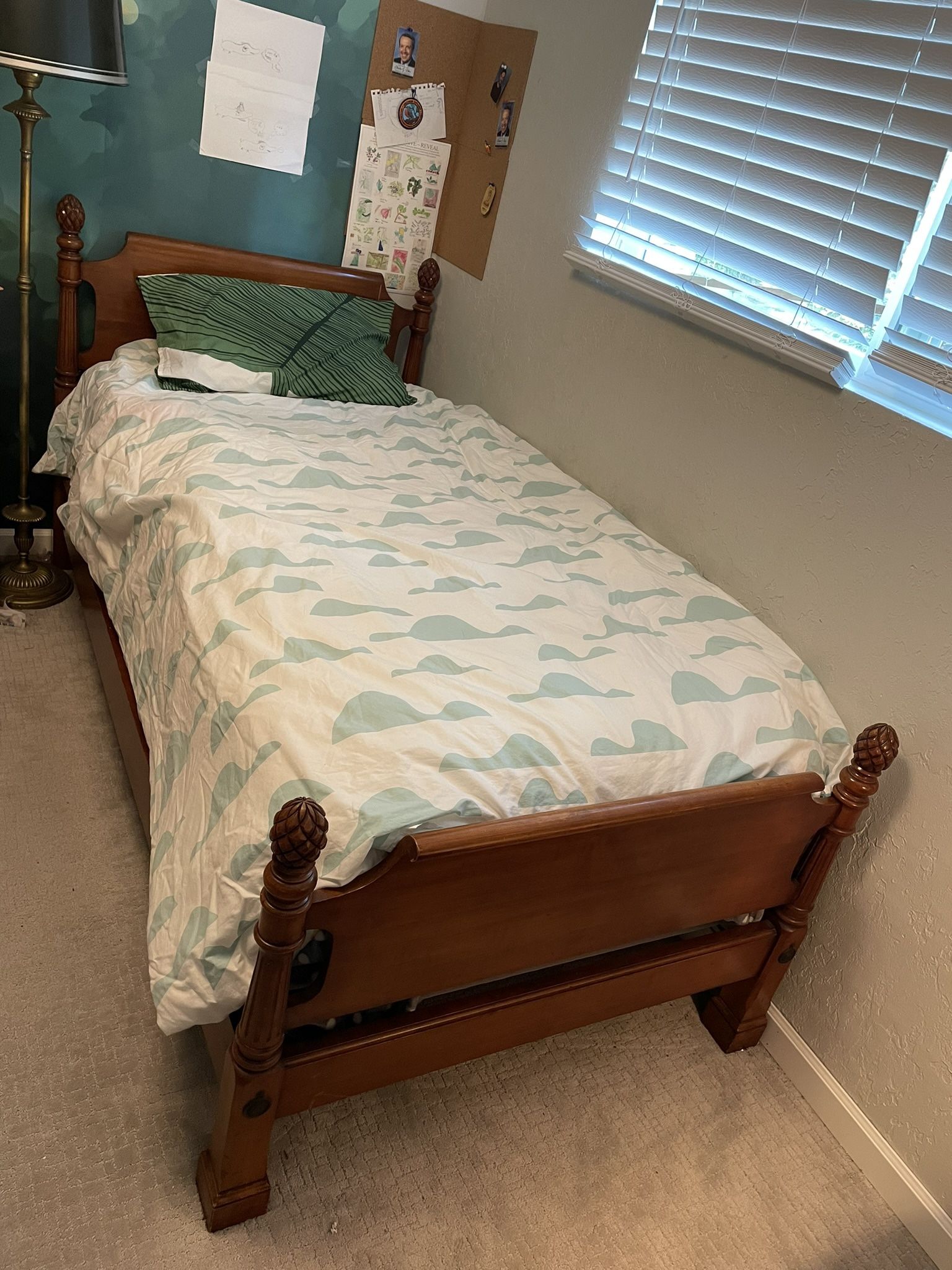 Pair of Matching Antique Twin Bed Frames