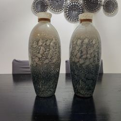 Large Glass Vases Set