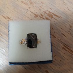 Matrix Silver Shungite Ring 