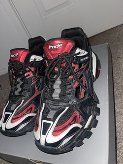 Men’s Balenciaga Track2 Burgundy Black Sneakers Defenders 