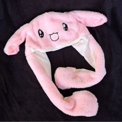 Cute Pink Kawaii Cinnamoroll Bunny Winter Hat Ear Flaps Moving Ears P/U In Avondale 