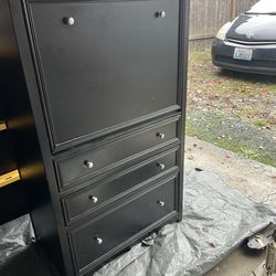 Black Secretary Desk
