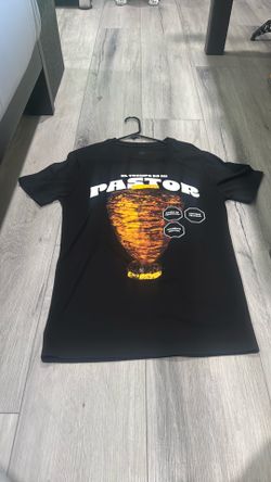 a black graphic t-shirt celebrating Mexican street food culture.