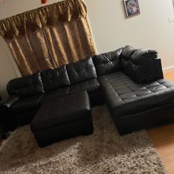 Dark Brown Living room set (Sectional )