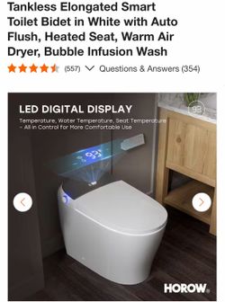 BRAND NEW ELONGATED SMART TOILET