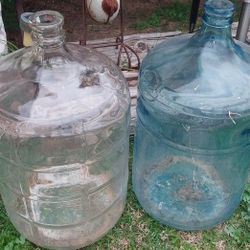 Vintage 5 Gal Glass Jugs