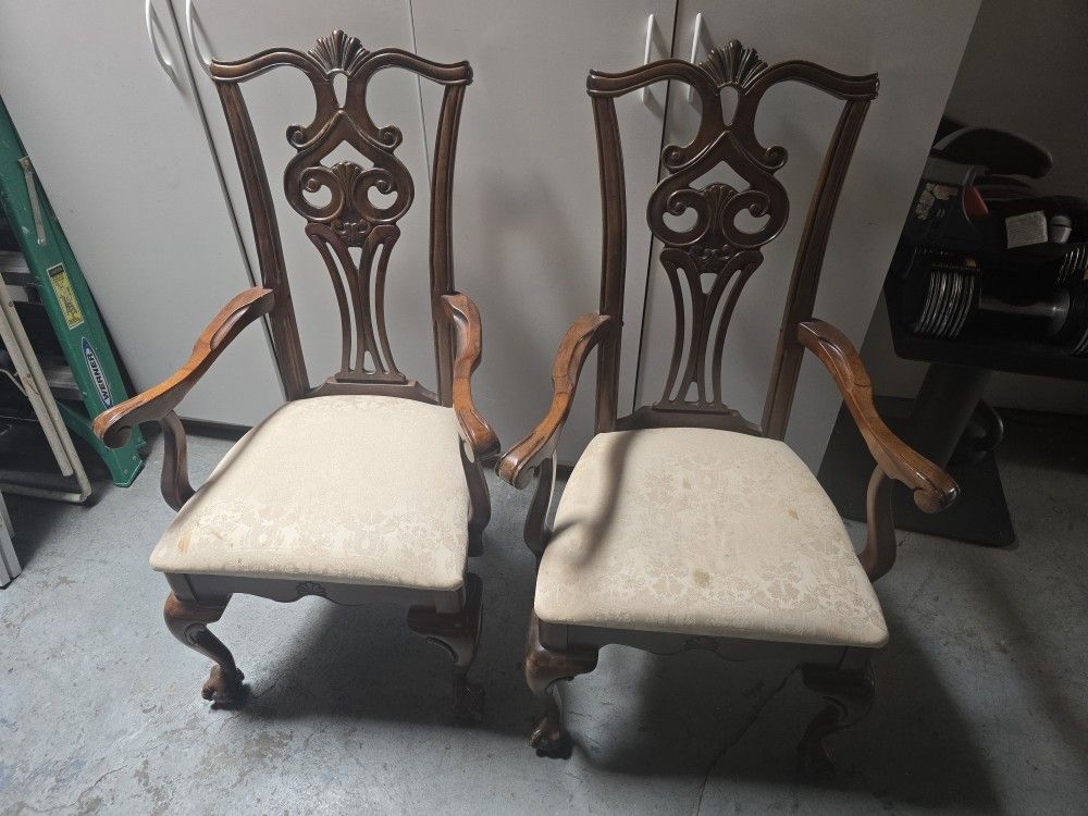 French Provencial Wooden Chairs