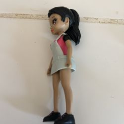 Friends Forever Club Alanis Action doll Figure 5.5" brown hair ,grey pink dress