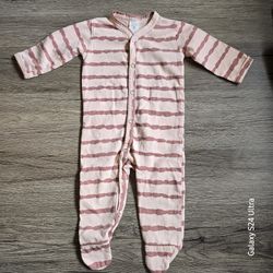 Kate Quinn Organic Cotton Nighty Size 0-3M Maroon/Pink