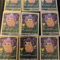 Pokemon pikachu celebrations Full Art (x9)