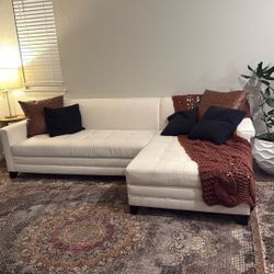 Luxury White Couch   (WILLING TO NEGOTIATE)