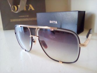 Dita Mach Five Authentic Gold Titanium Designer Luxury Sunglasses