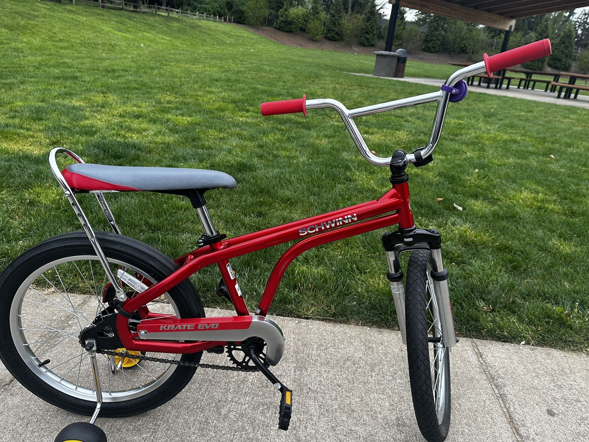 20” Schwinn Bike With Training Wheels