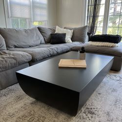 Modern Black Coffee Table