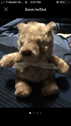 Disney Kids Prefererred Plush Beanie Swirly Honey Gold Classic Pooh