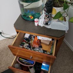 Side table with two drawers