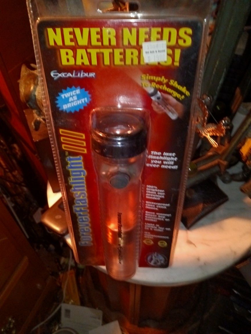 Excalibur Flashlight Never Needs Batteries Vintage.