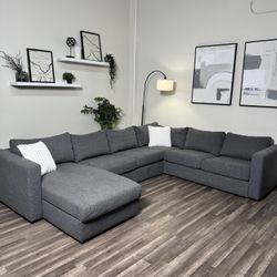 FREE DELIVERY Ikea Finnala Gray Sectional Couch Sofa Grey