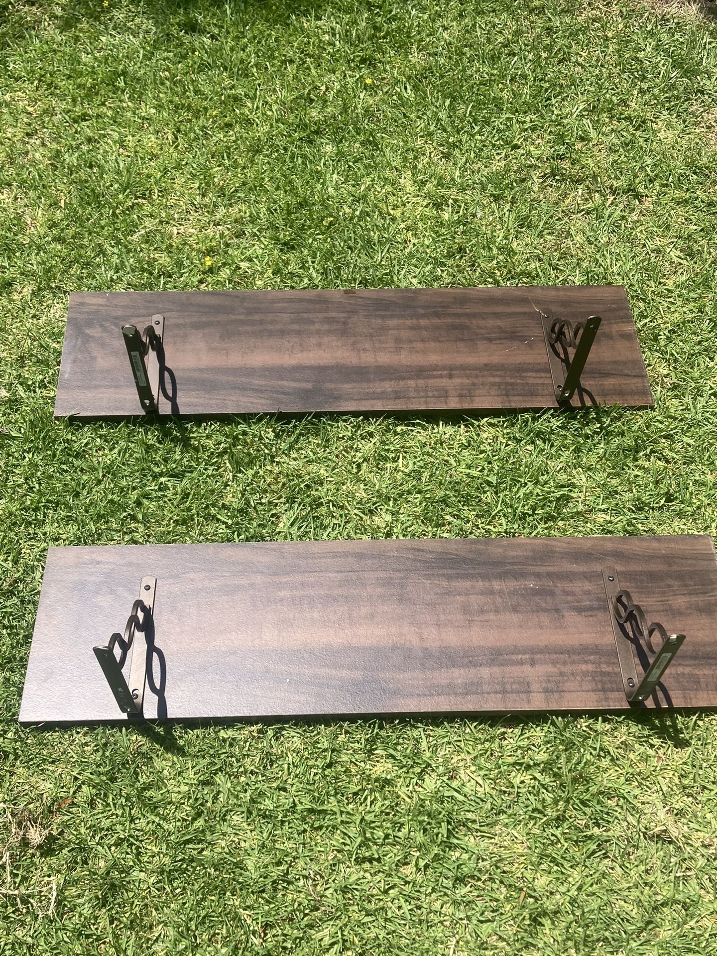 Dark Wood Shelves