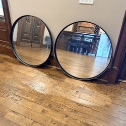 Pair Of CB2 Infinity 32” Wall Mirrors