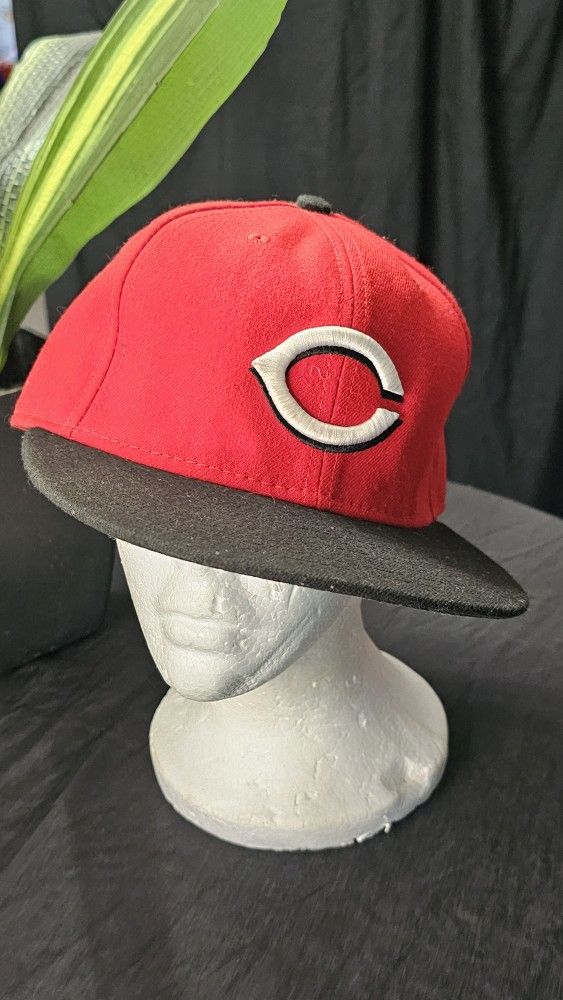 Cincinnati Reds Men’s New Era MLB 59Fifty Fitted Hat Authentic - Size 7 3/8 Red