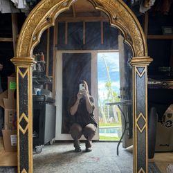 Gold / Black Antique Mirror 