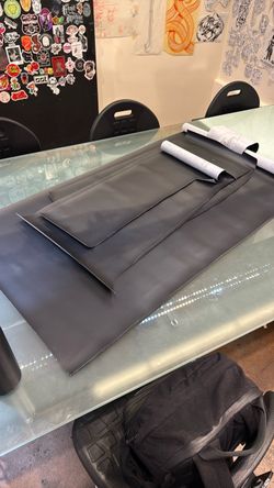 Black medical grade vinyl