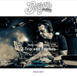 DJ Z-Trip Tickets 4/19 Belly Up Solana Beach