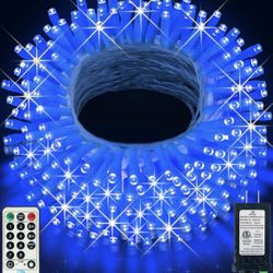 438ft String Lights 1200 LED Extra Long Christmas Lights with Remote 8 Lighting Modes & Timer Memory Outdoor Waterproof Decorations for Home Xmas Tree