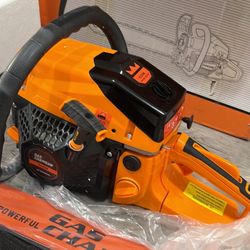 Gas Powered Chainsaw 62cc 2-Cycle Chain Saw 20 Inch Guide Bar Cordless Chainsaw Gasoline for Cutting Forest Wood Garden  