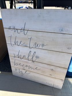 Wall decor sign