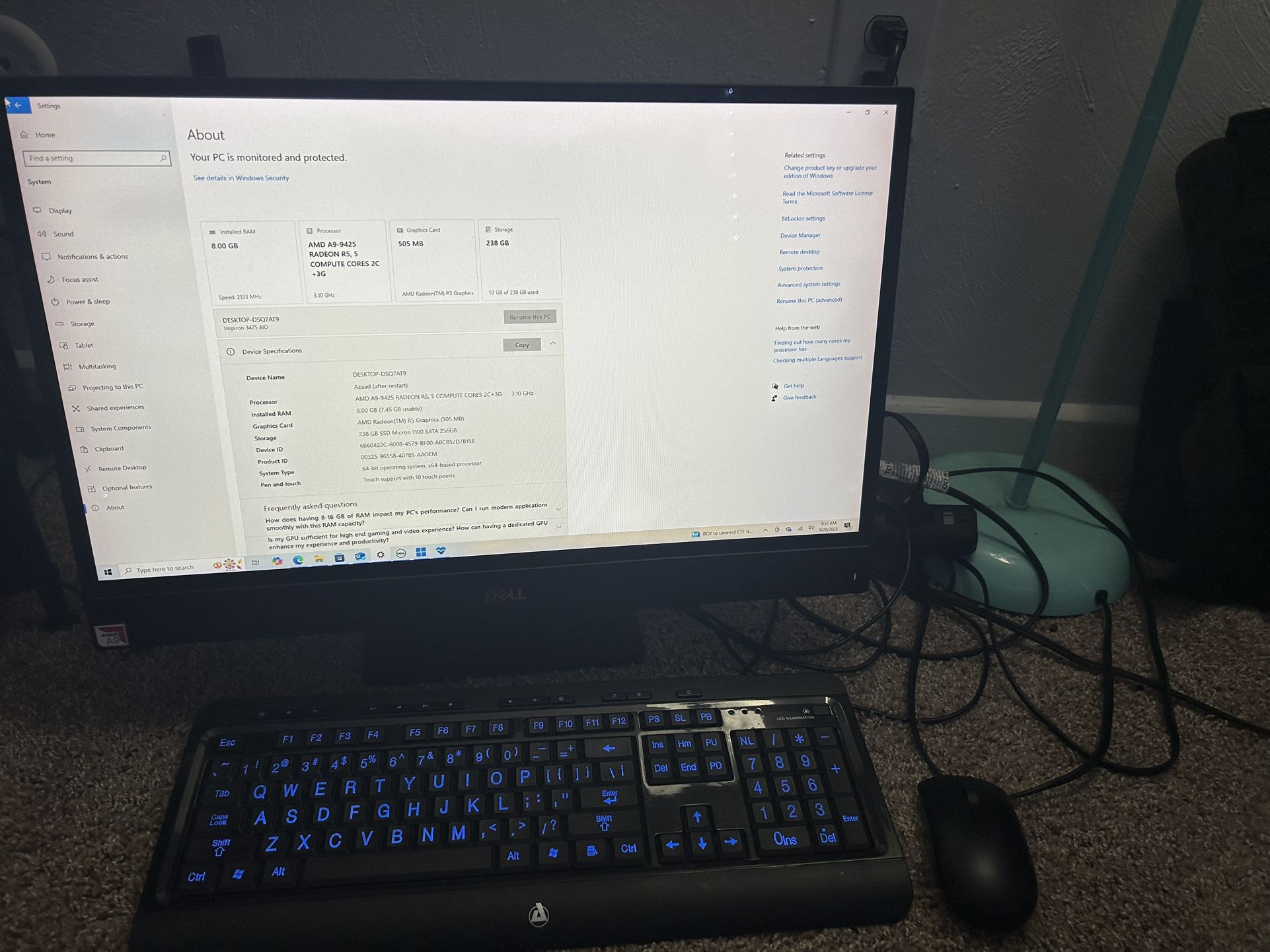 Dell Inspiron 3475 (Touchscreen) 