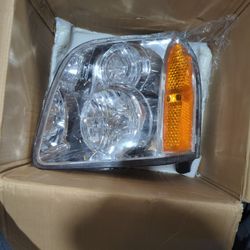 For 2007-2014 GMC YUKON DENALI  XL1(contact info removed) Chrome Front Headlight (Left)Lamp