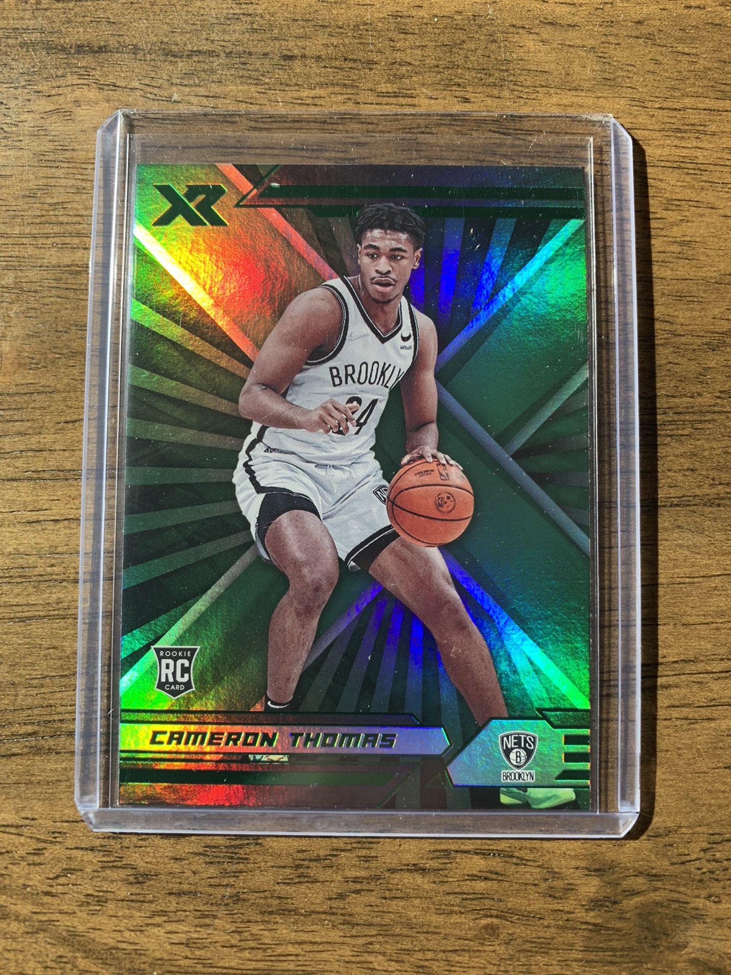 Cam Thomas 2021-22 Panini Chronicles XR Green Parallel Rookie Sorts Cards