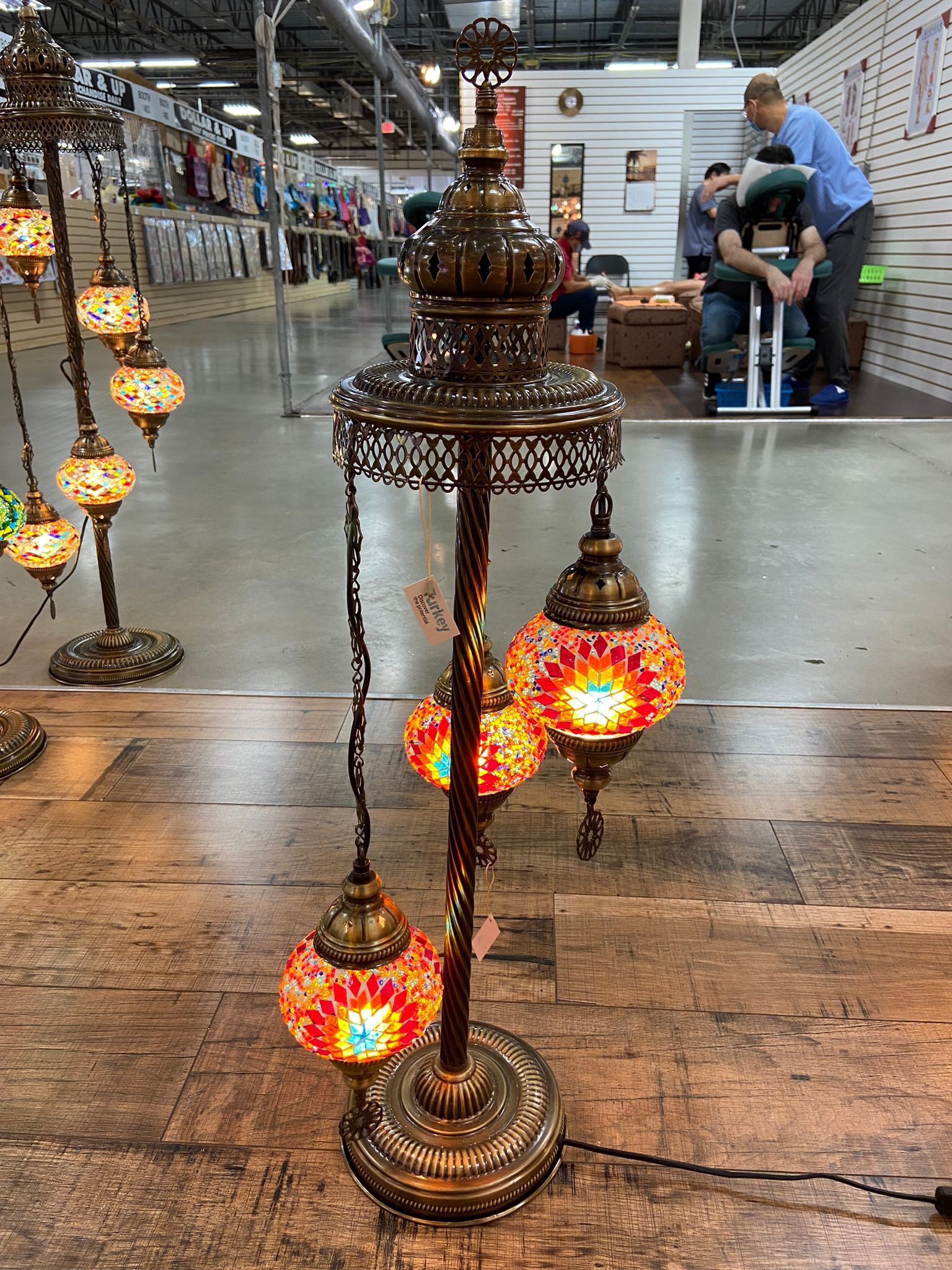 Turkish Floor Lamp 3 Globes